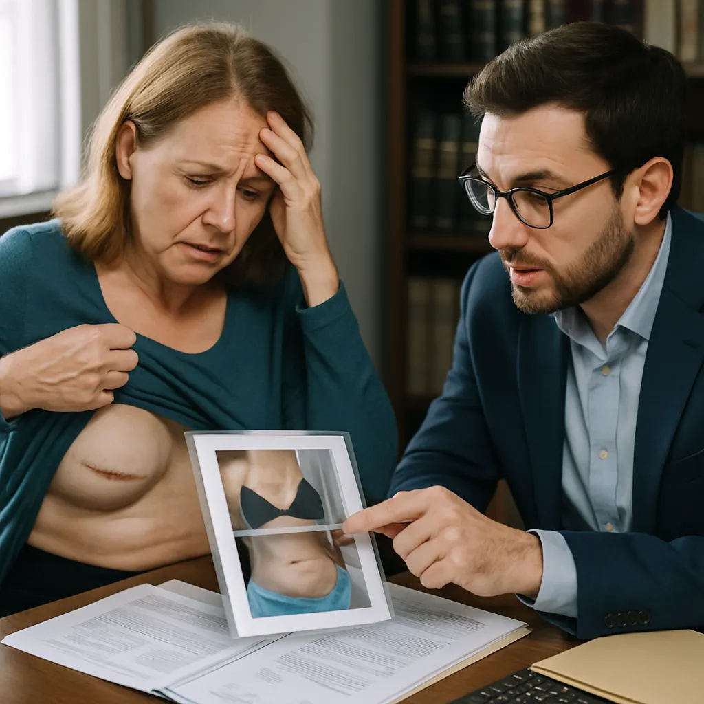 Blefaroplastia perforó mi conducto lagrimal: indemnización