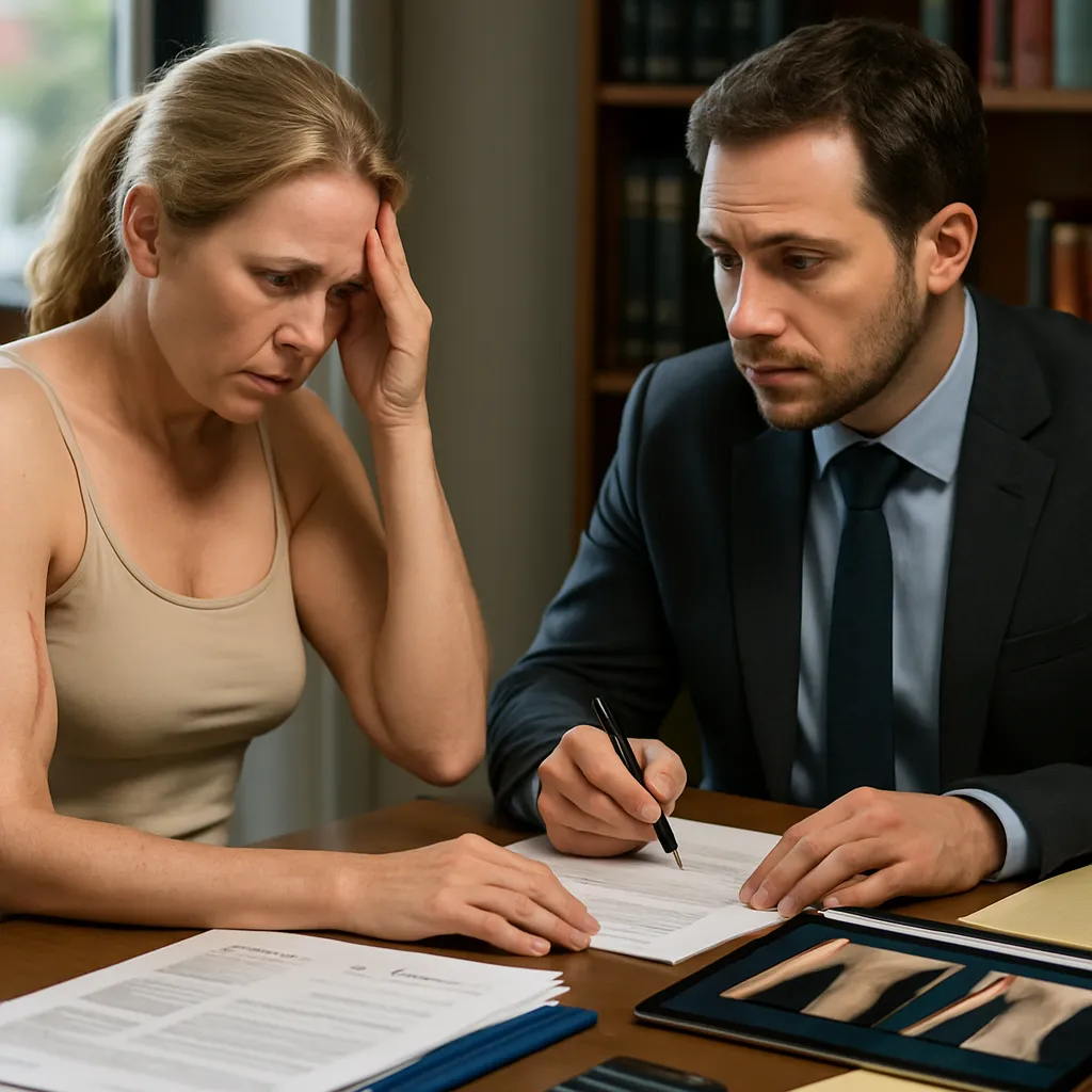 Braquioplastia dejó brazos de diferente tamaño: medición errónea