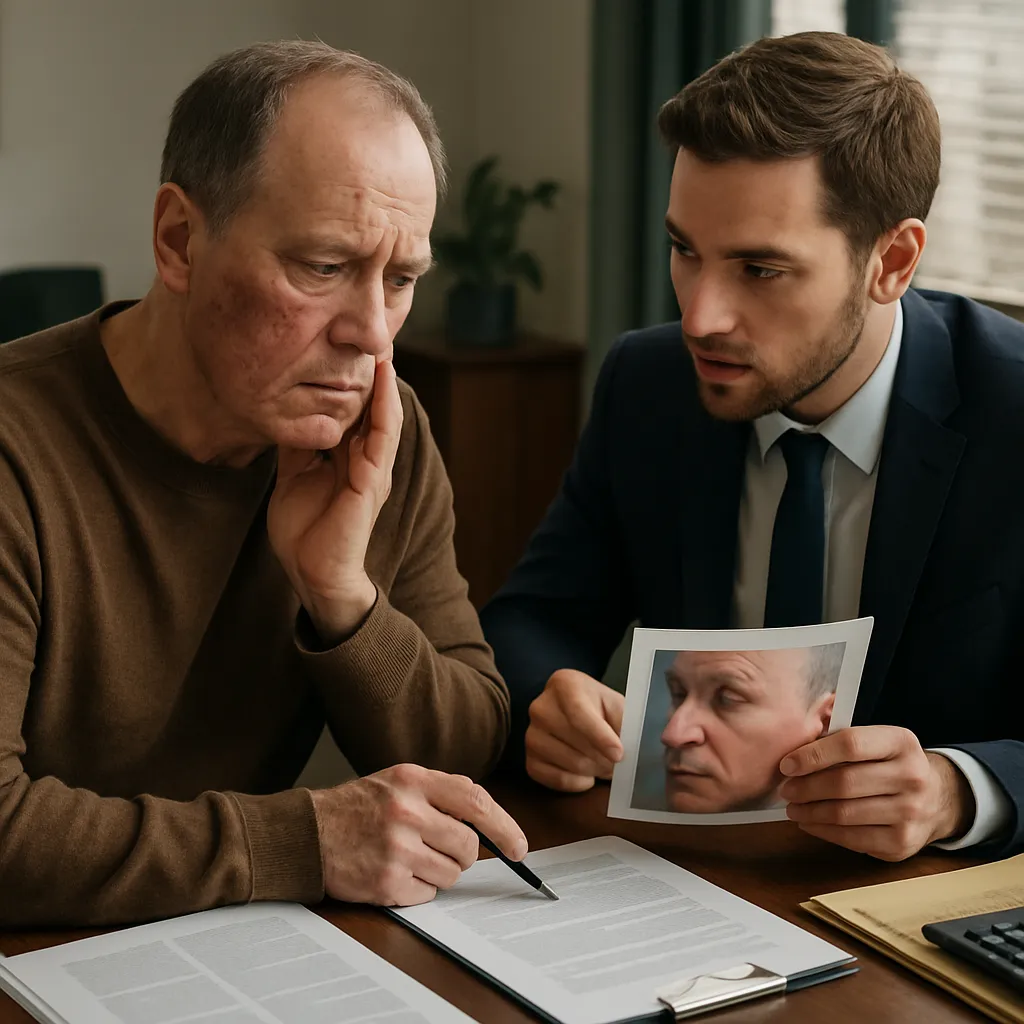 Colgajo facial con mala vascularización: técnica deficiente