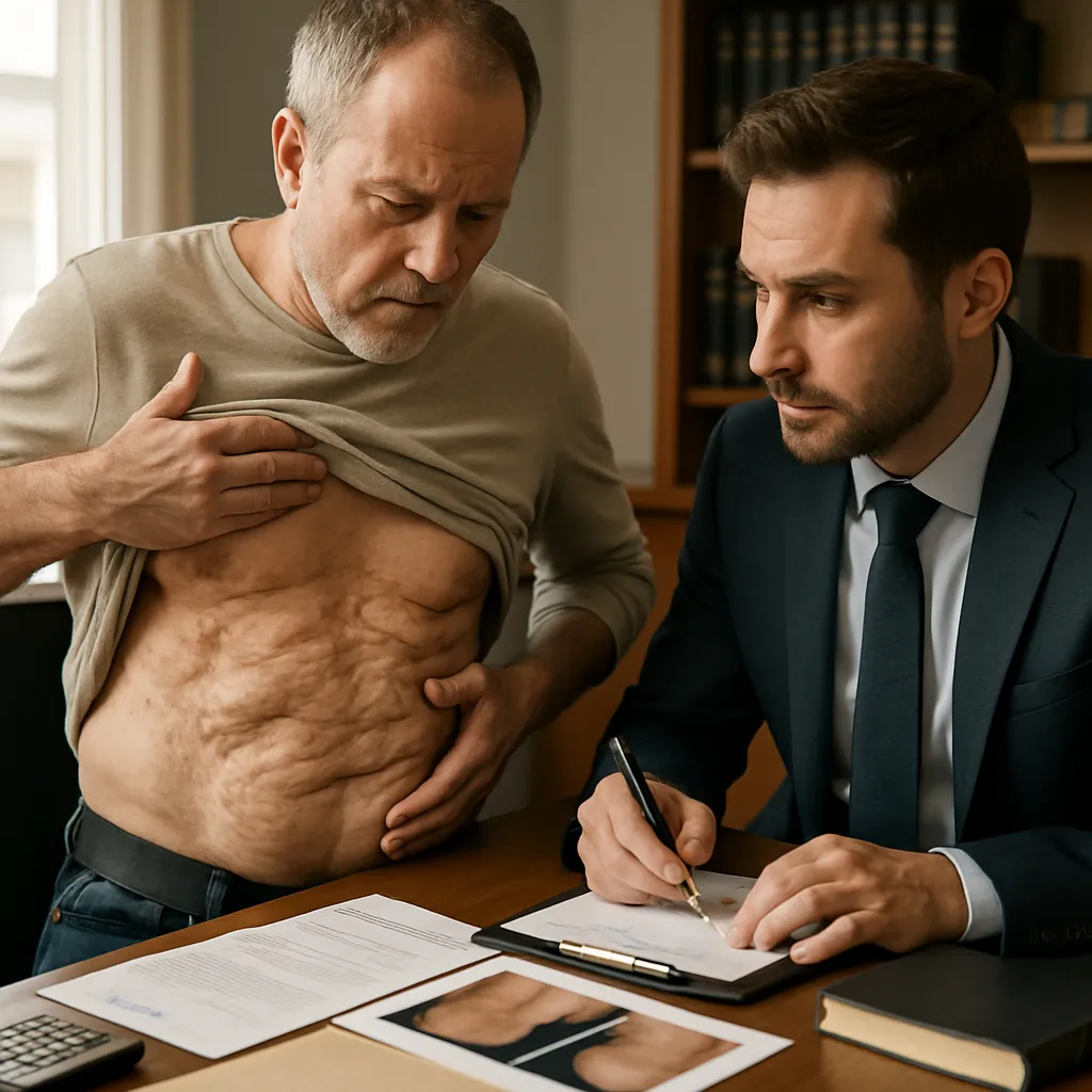 Fibrosis severa tras lipoescultura: técnica agresiva