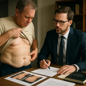 Flacidez excesiva tras liposucción: indicación incorrecta