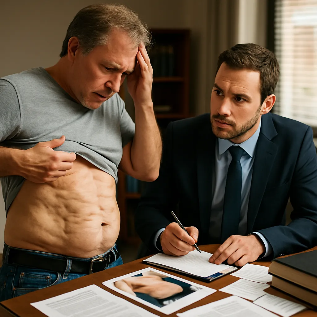 Liposucción dejó piel ondulada: técnica superficial inadecuada