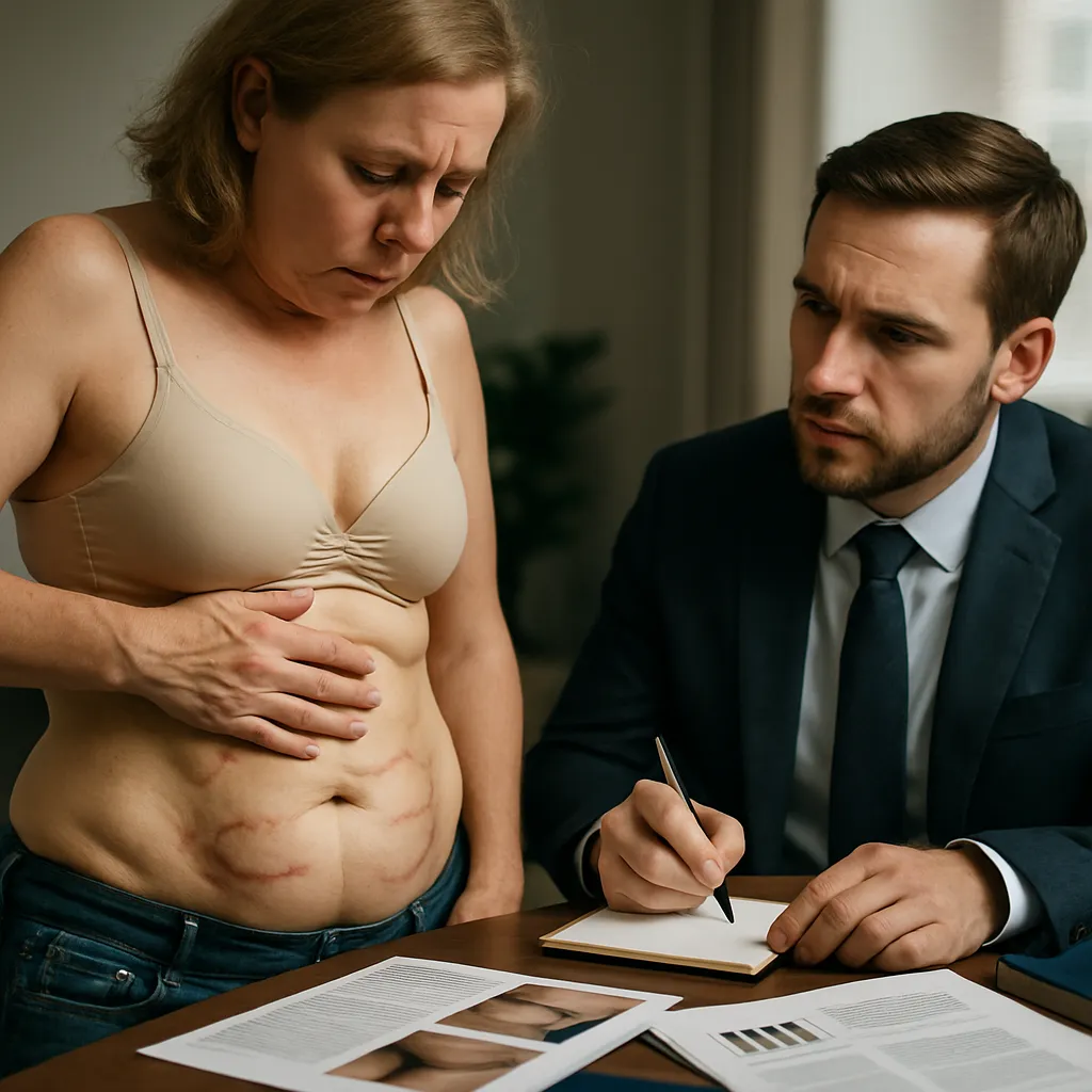 Megaliposucción sin medidas de seguridad: negligencia grave