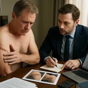 Depilación láser causó cicatrices: tipo de láser inadecuado