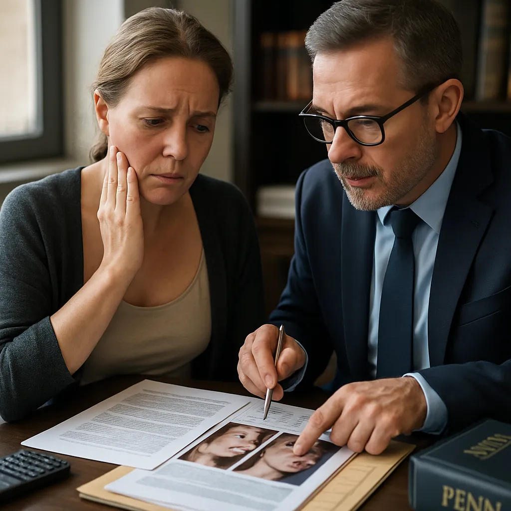 Inyección de relleno sin conocer anatomía vascular: impericia