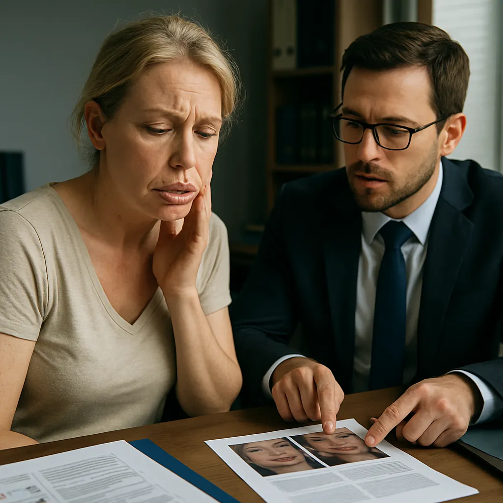 Labios deformados tras ácido hialurónico: hipercorrección