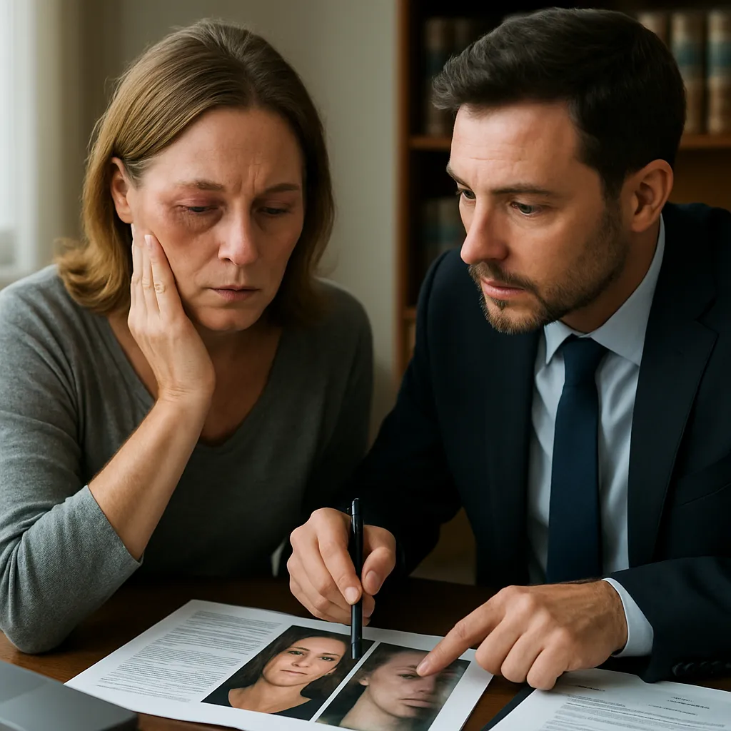 Lesión permanente en ojo por láser facial: protección omitida