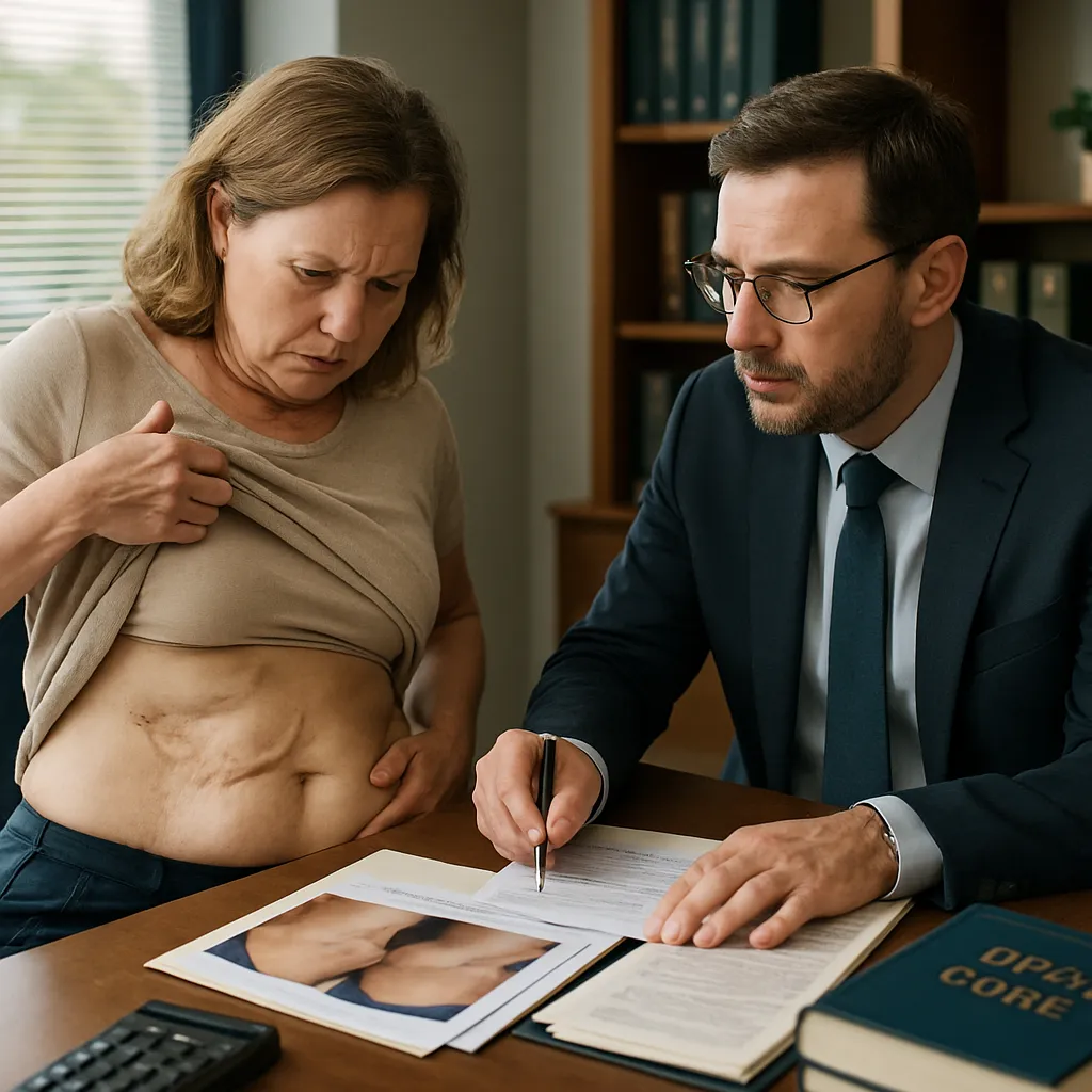 Liposucción en zona contraindicada: criterio médico erróneo