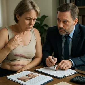 Queloides en zona donante: tensión excesiva en cierre