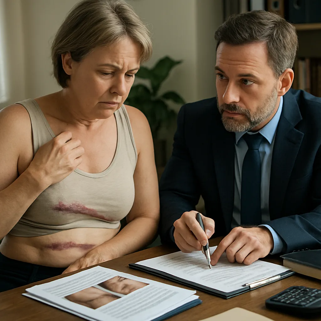 Queloides en zona donante: tensión excesiva en cierre