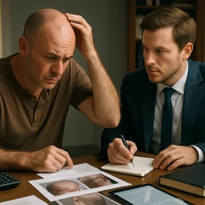 Todos los folículos trasplantados se cayeron: preservación deficiente