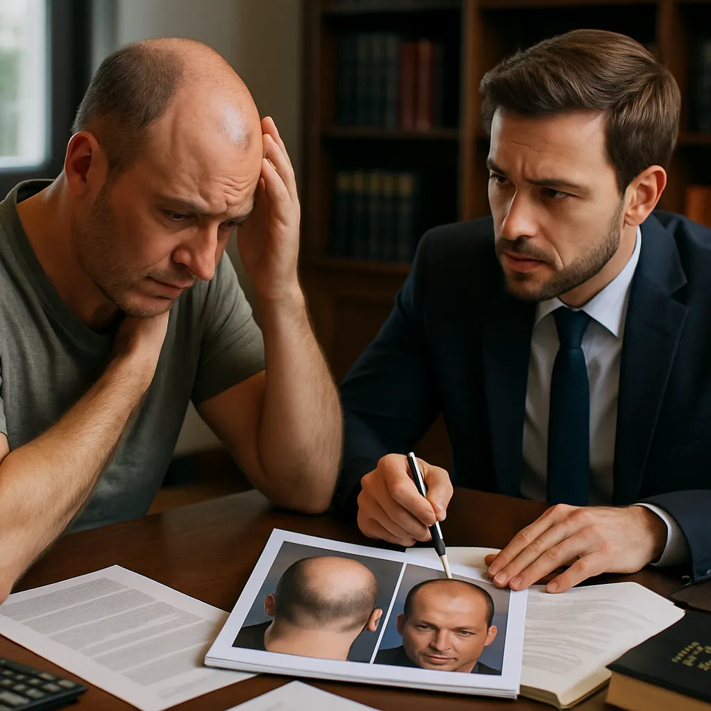 Trasplante capilar en clínica que cerró: seguimiento imposible