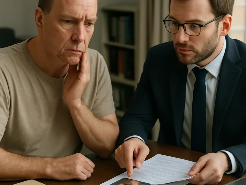 Cirugía facial con asimetría evidente: bases para reclamar