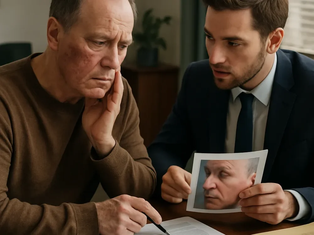 Colgajo facial con mala vascularización: técnica deficiente