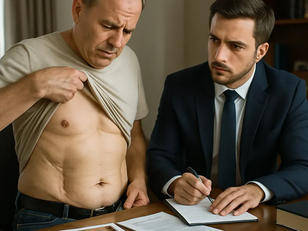 Cruroplastia con retracción de piel excesiva: técnica agresiva