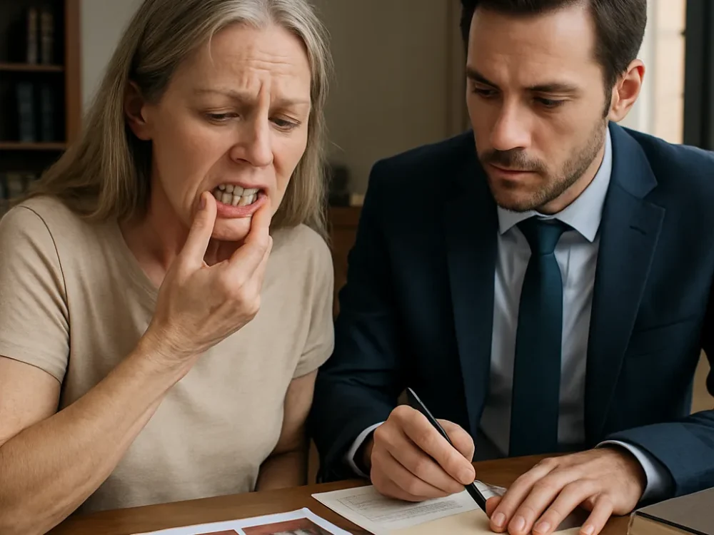 Encías retraídas por carillas: diseño protésico defectuoso