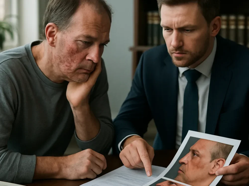 Infección facial por inyección no estéril: protocolo incumplido