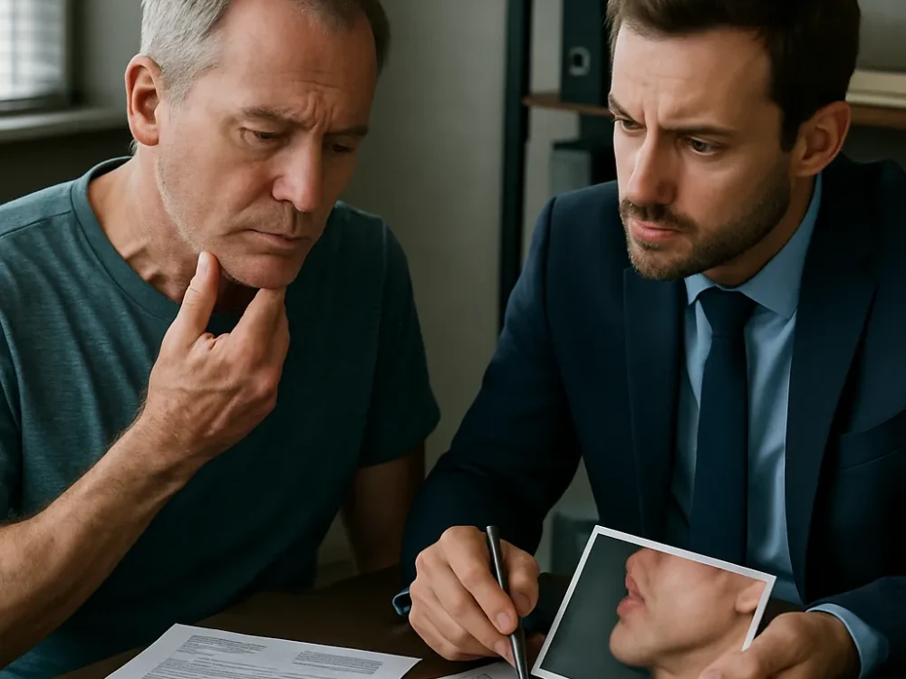 Infección hospitalaria tras cirugía de mentón: quién responde