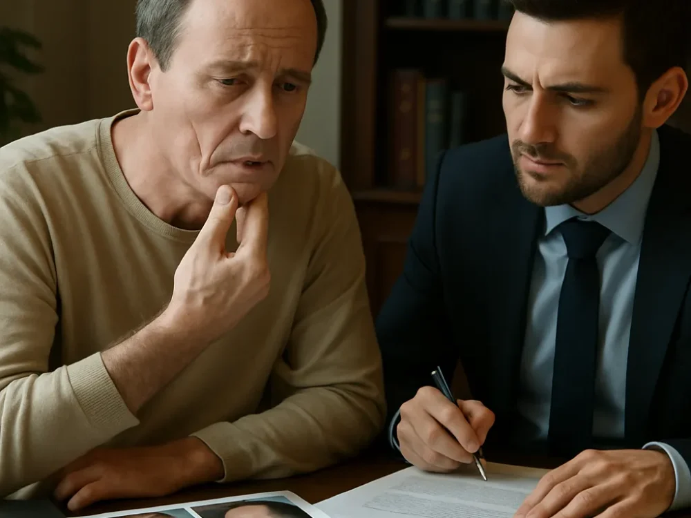 Lesión de nervio facial durante inyección: secuela permanente