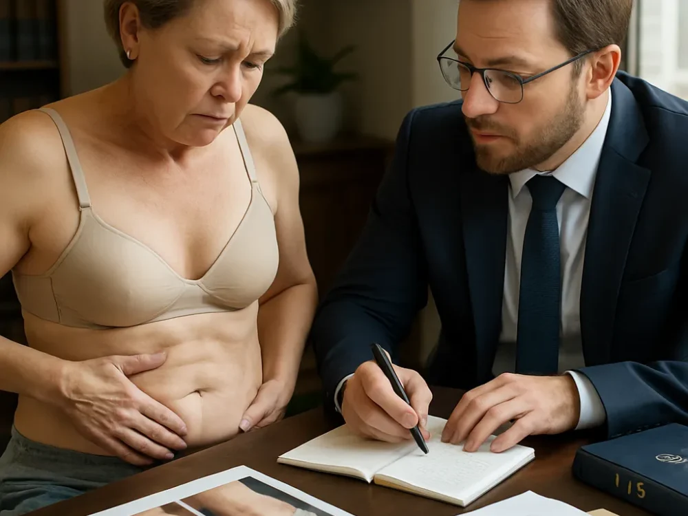 Lipoescultura con resultado antinatural: falta de criterio estético
