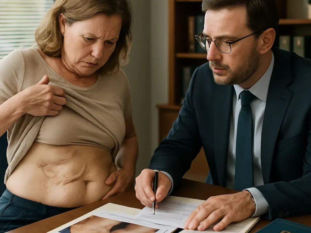 Liposucción en zona contraindicada: criterio médico erróneo