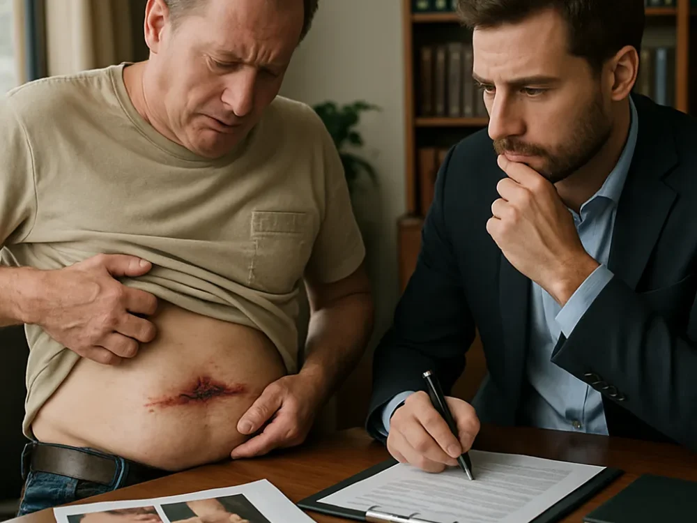 Necrosis de piel abdominal: tensión excesiva en cierre