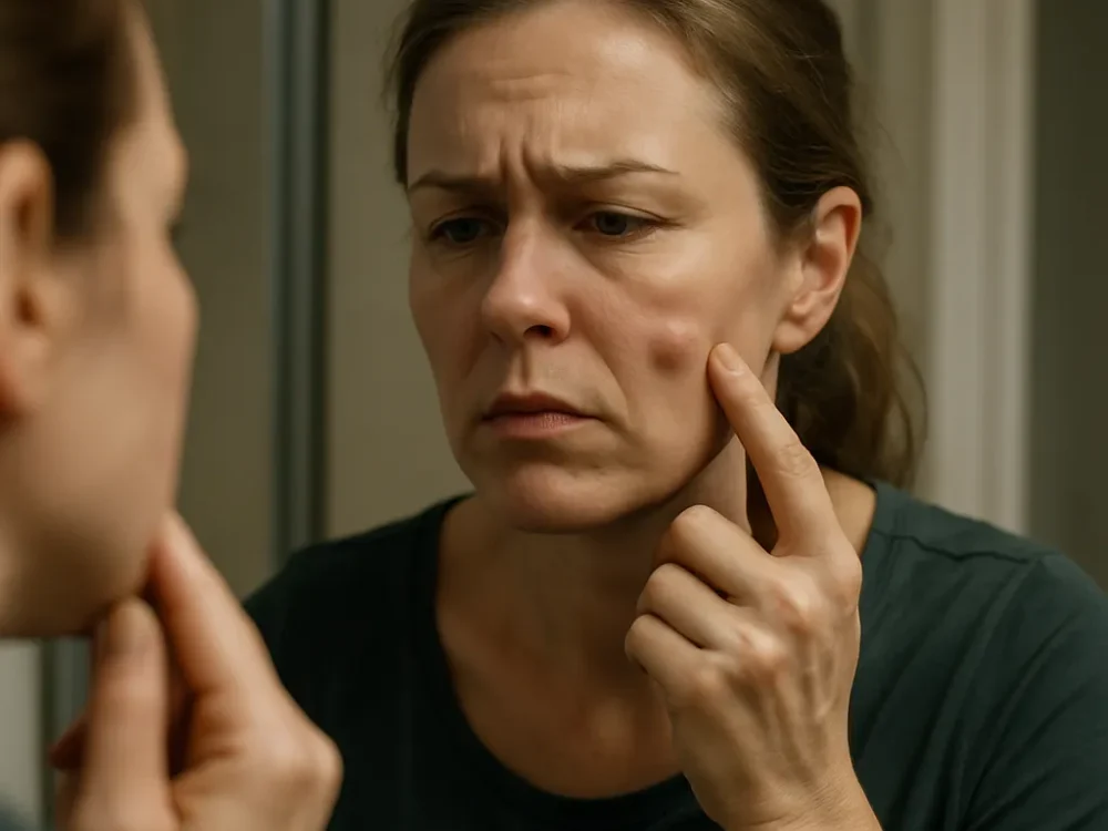 Nódulos duros permanentes tras relleno: técnica superficial