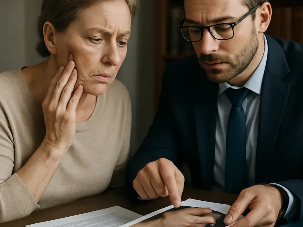 Perforación del seno maxilar: implante mal colocado