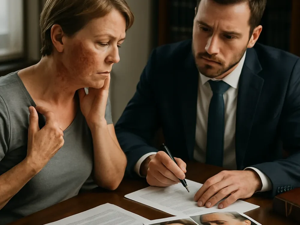 Quemaduras en la piel tras estiramiento facial: responsabilidad legal