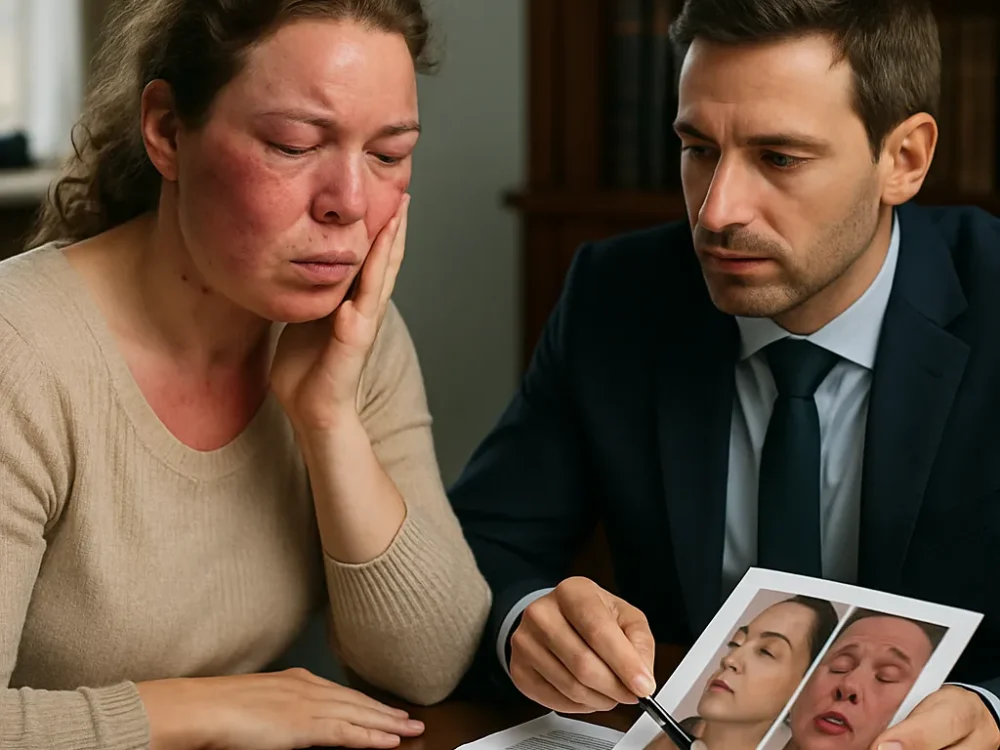 Reacción alérgica severa a relleno dérmico: test omitido