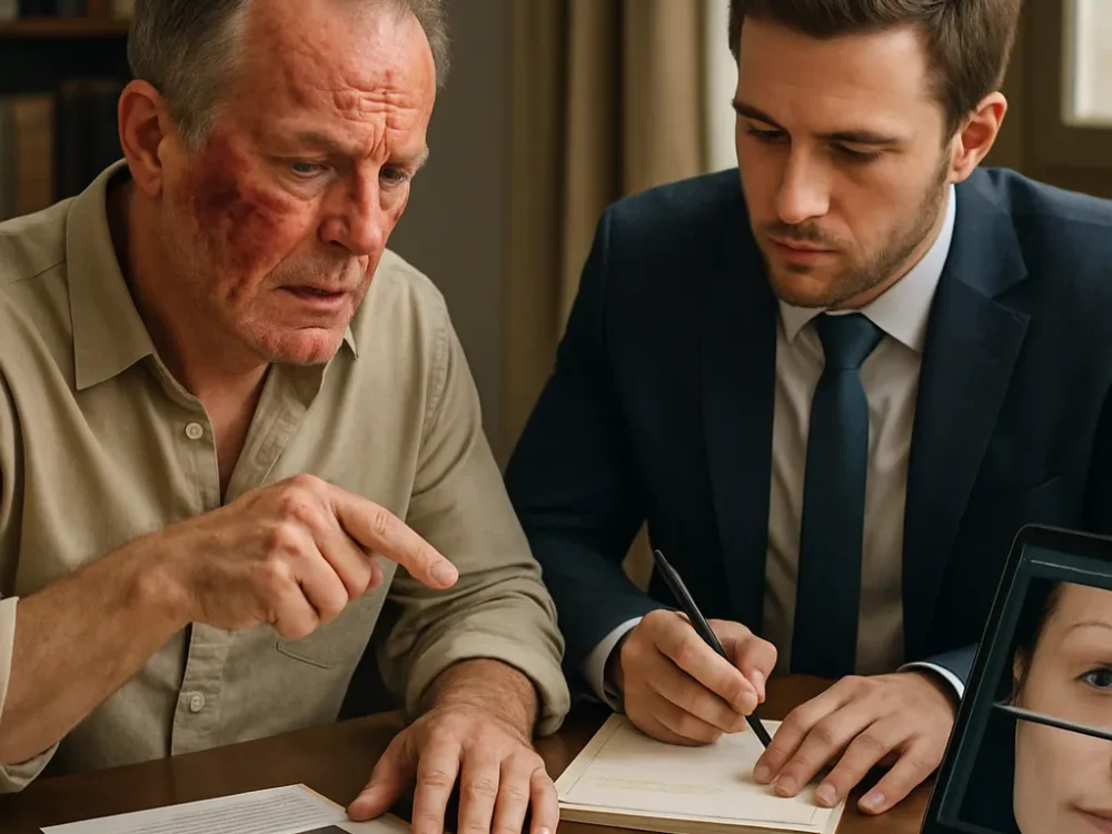 Rejuvenecimiento facial con láser demasiado agresivo: quemaduras